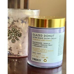 TRULY BEAUTY - NEW Glazed Donut After Shave Glow Cream, 6 oz. No Box - UNISEX